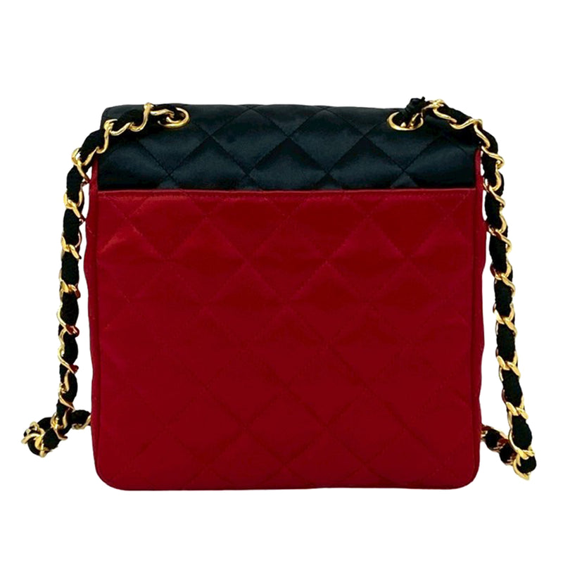 CC Bicolor Quilted Satin Crossbody - Image 2