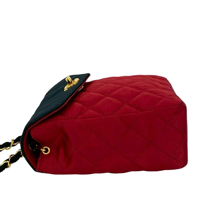 CC Bicolor Quilted Satin Crossbody - Image 7