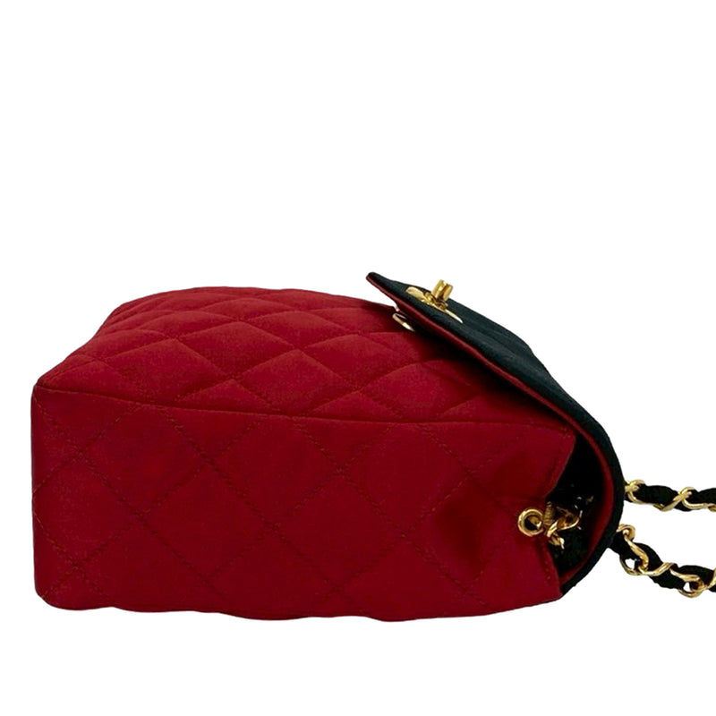 CC Bicolor Quilted Satin Crossbody - Image 8