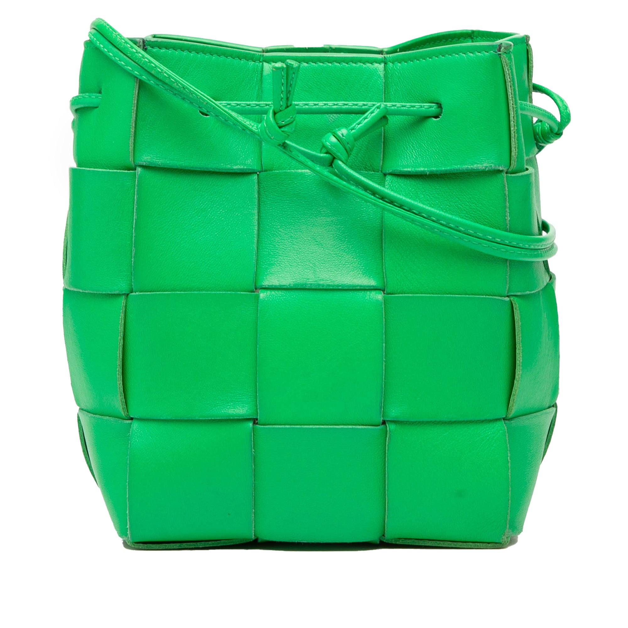 Small Nappa Maxi Intrecciato Cassette Bucket Bag - Image 1