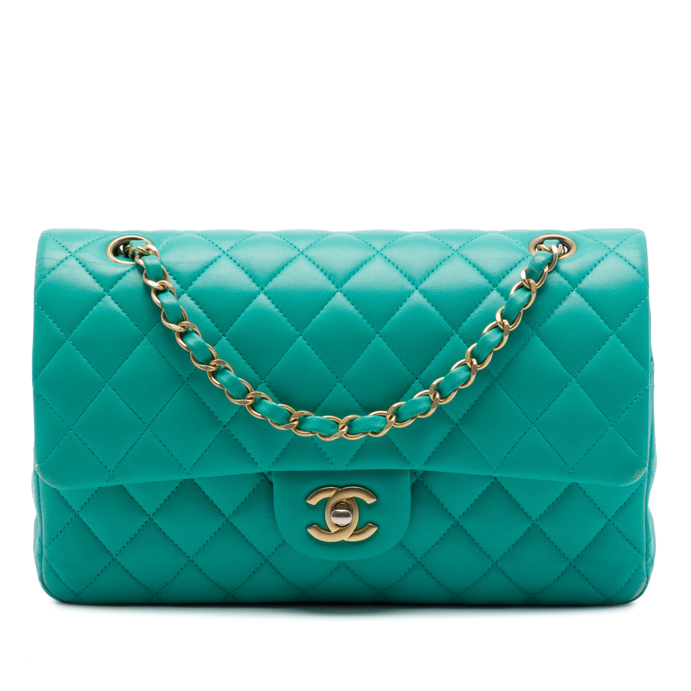 Medium Classic Lambskin Double Flap - Image 1
