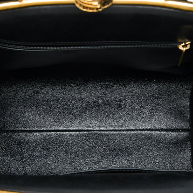 Paris Rome Quilted Calfskin Colosseum Lock Frame Bowling Bag - Image 4