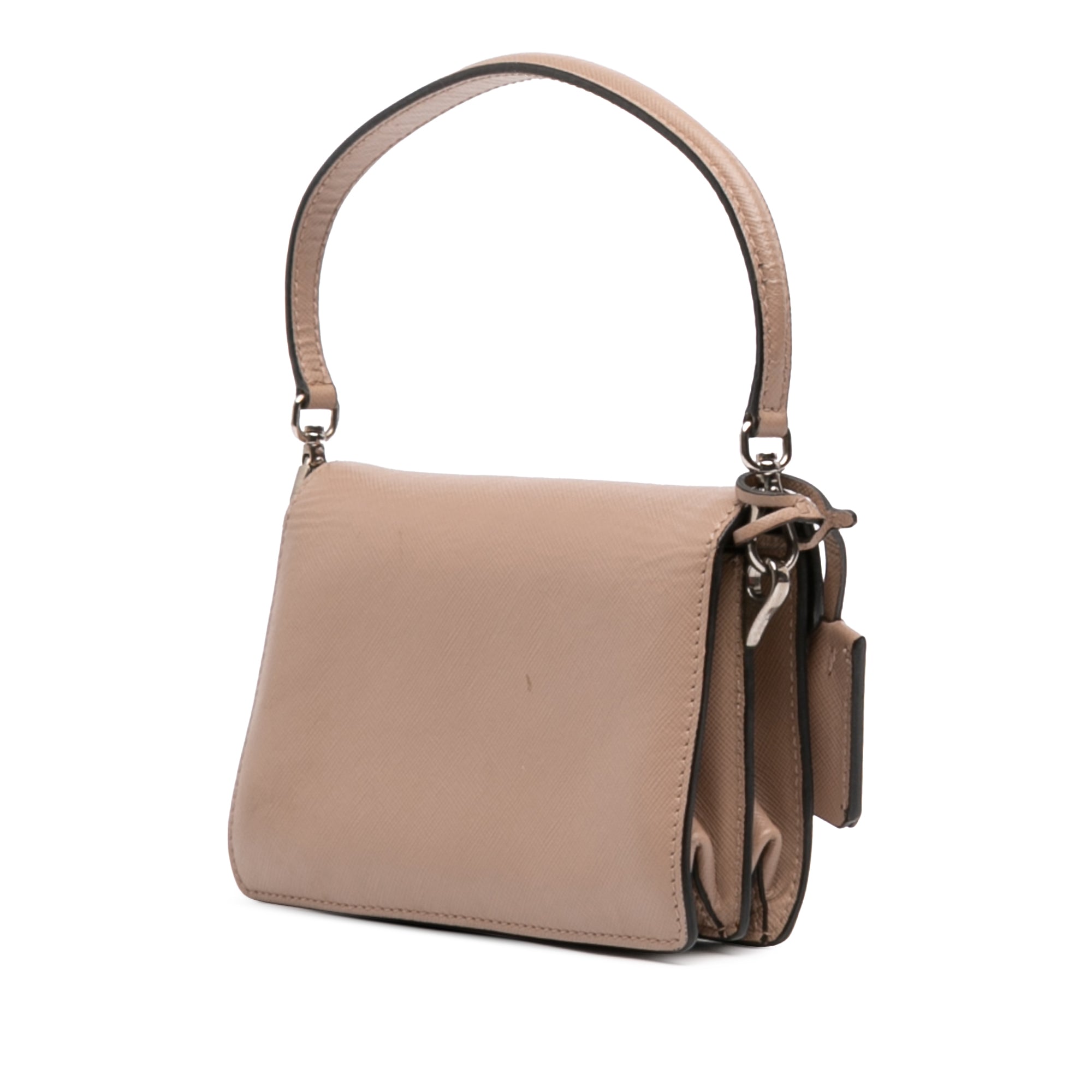 Mini Saffiano Lux Sound Lock Satchel - Image 2