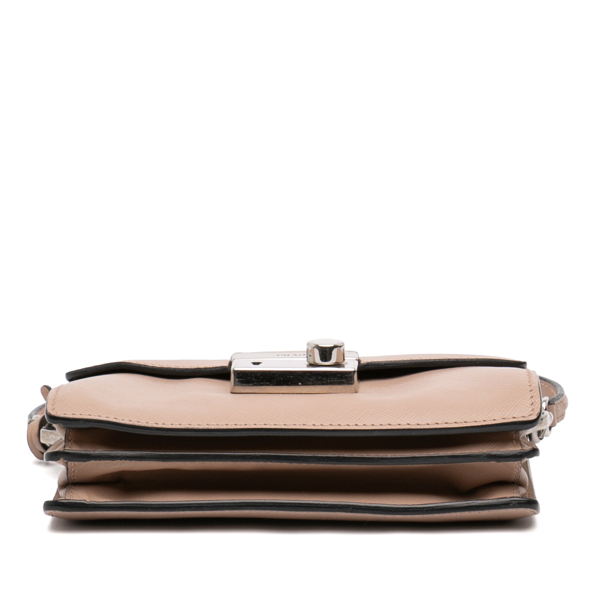 Mini Saffiano Lux Sound Lock Satchel - Image 3
