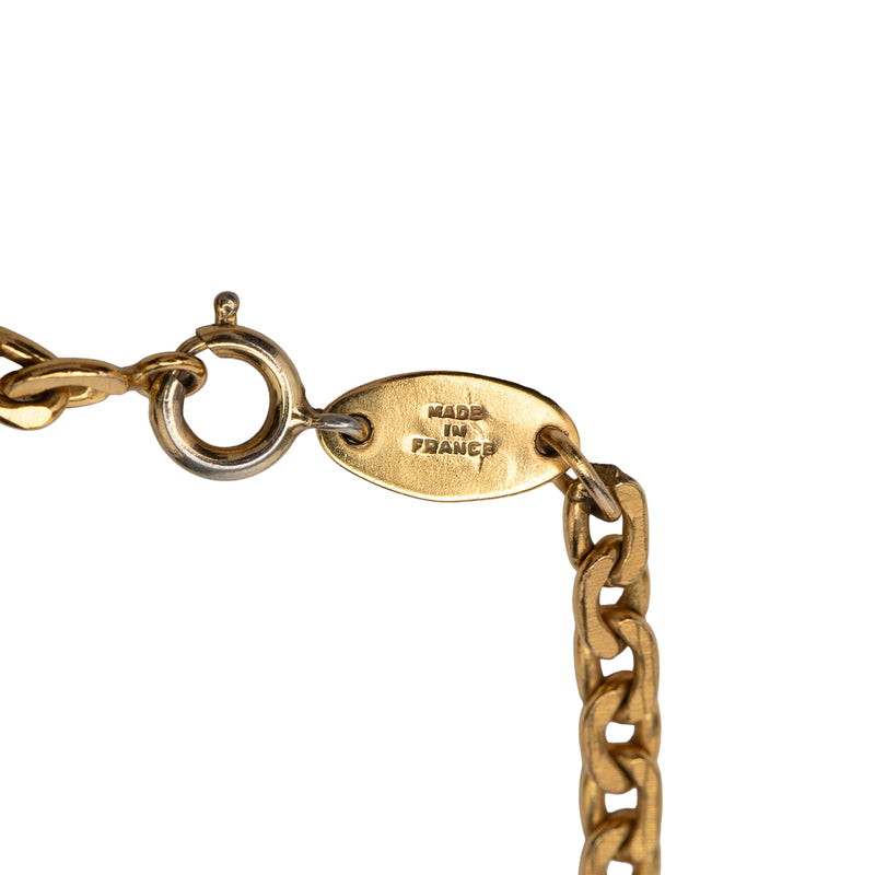 CC Gold Plated Strass Pendant Necklace - Image 5