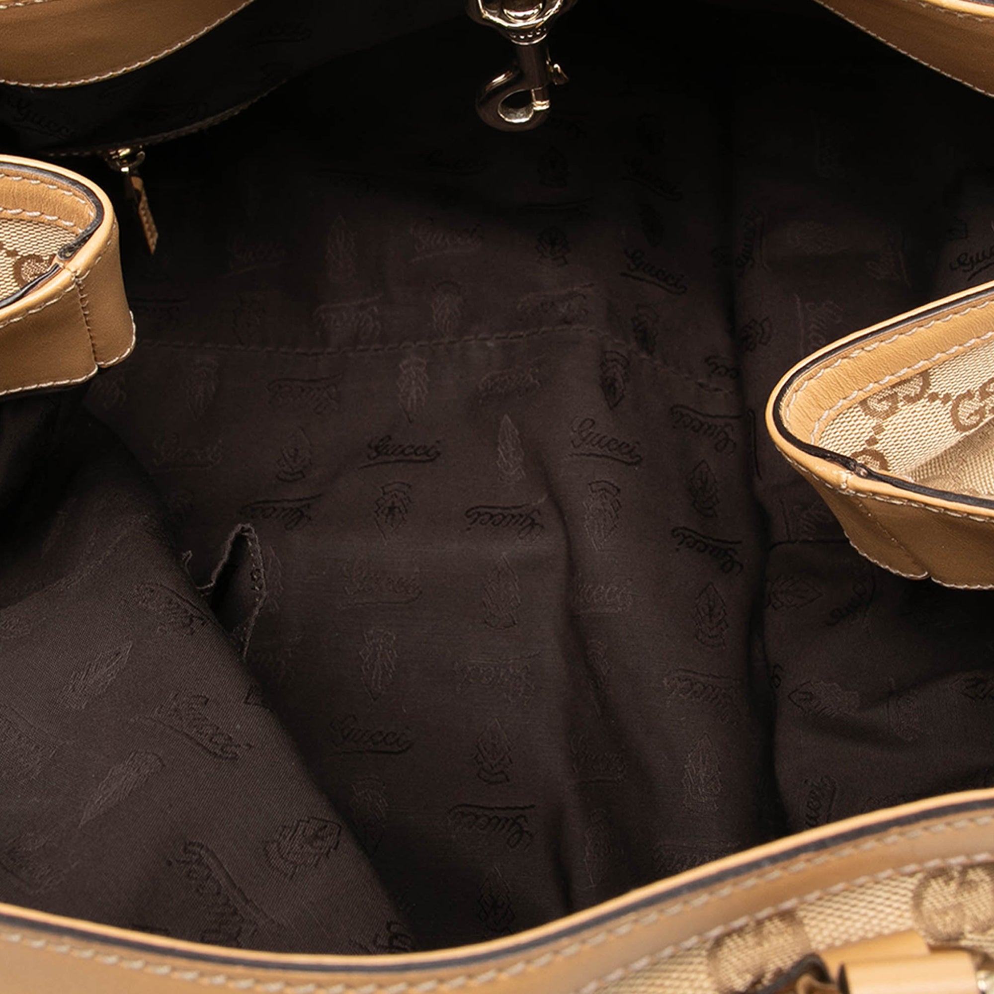 GG Canvas Web Tassel Tote - Image 4