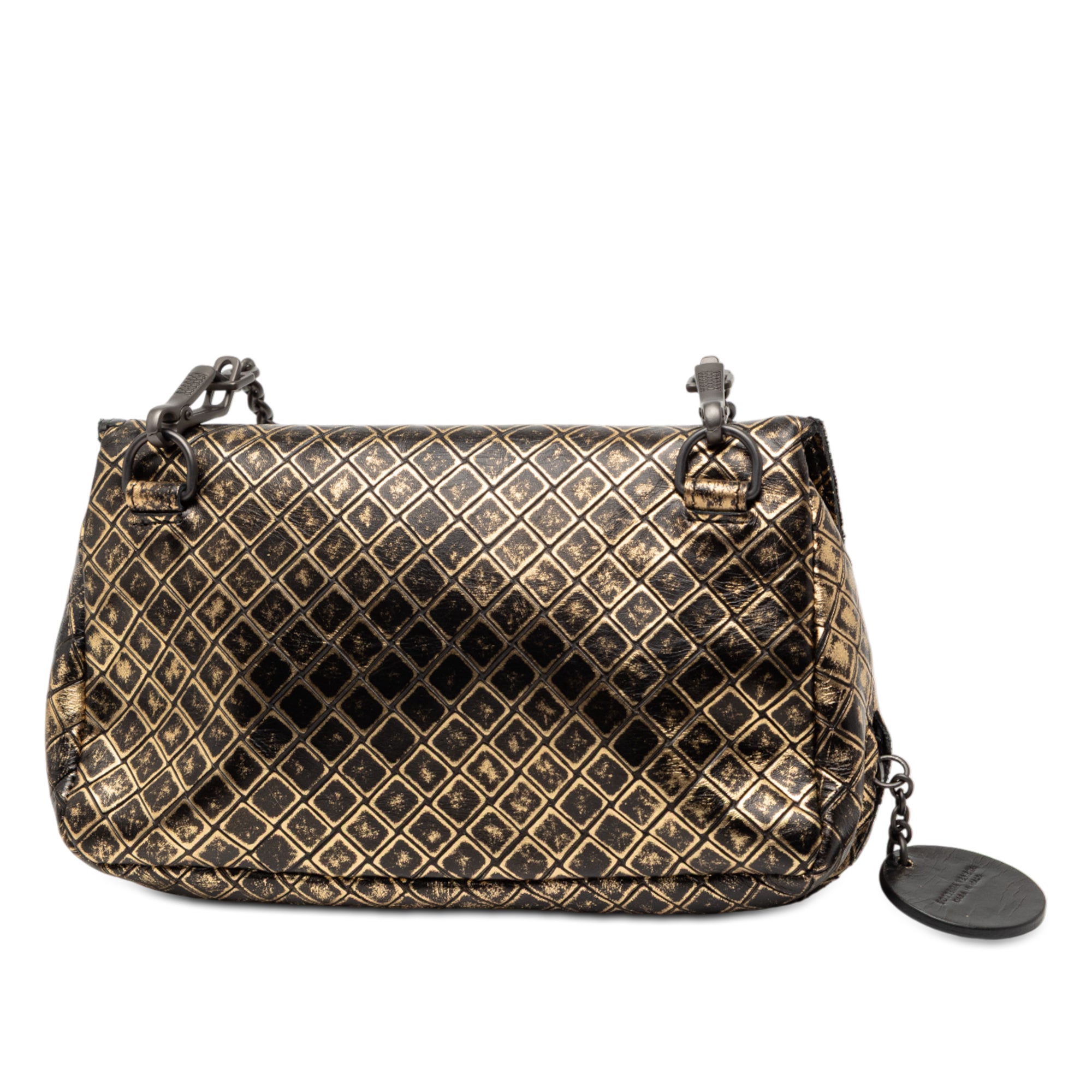 Metallic Calfskin Intrecciomirage Chain Flap Crossbody - Image 2