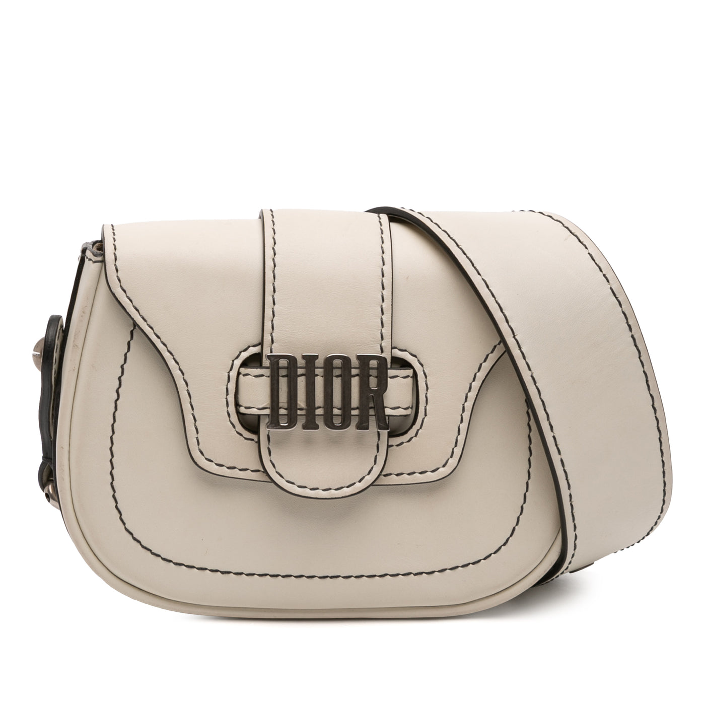 Mini Leather D Fence Saddle Bag - Image 1
