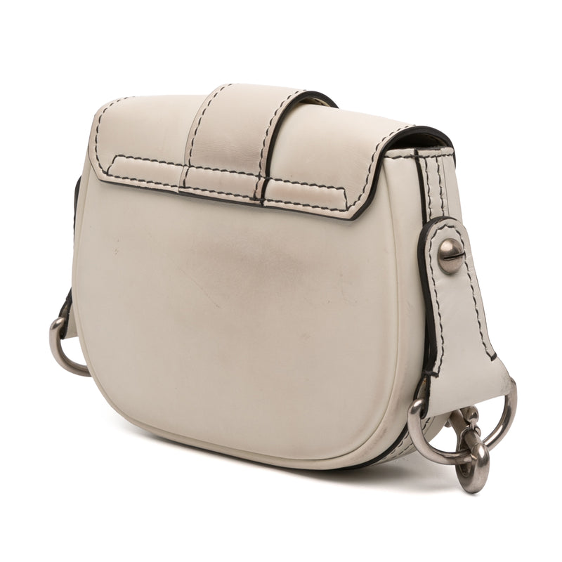 Mini Leather D Fence Saddle Bag - Image 2