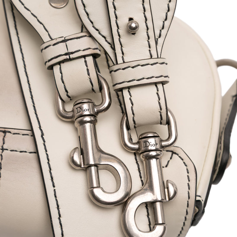 Mini Leather D Fence Saddle Bag - Image 7