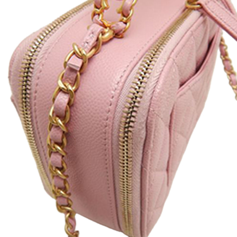 Small Quilted Caviar Pick Me Up Vanity Case - Image 13