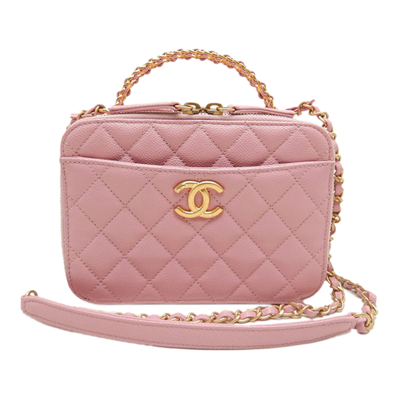 Small Quilted Caviar Pick Me Up Vanity Case - Image 1