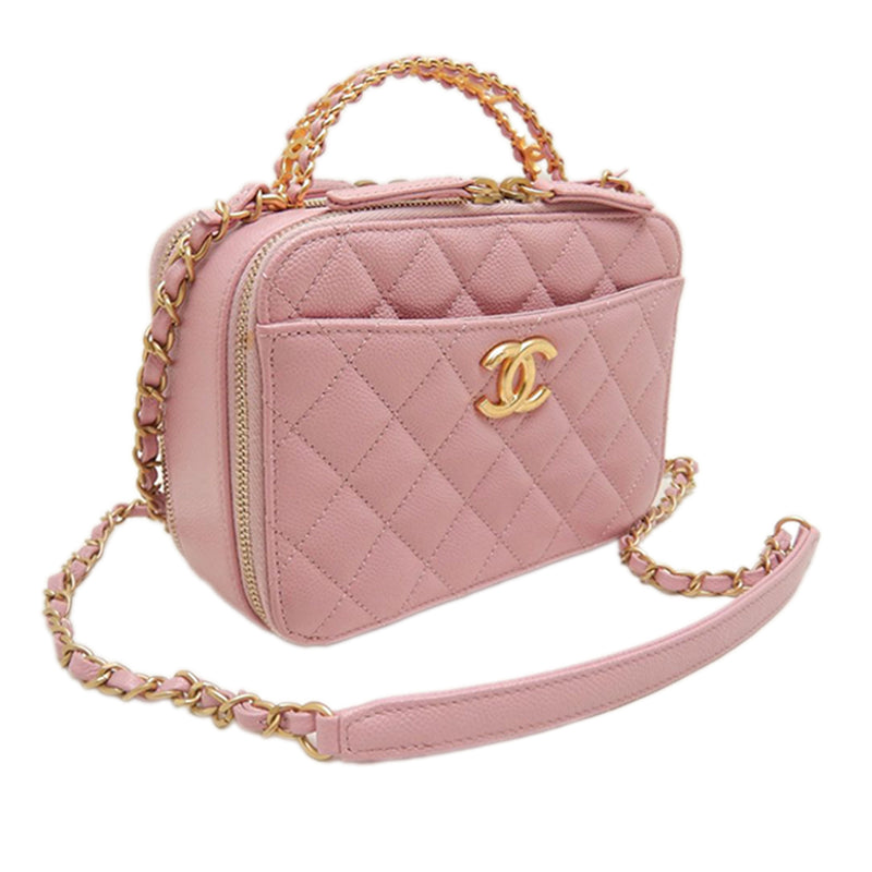 Small Quilted Caviar Pick Me Up Vanity Case - Image 2