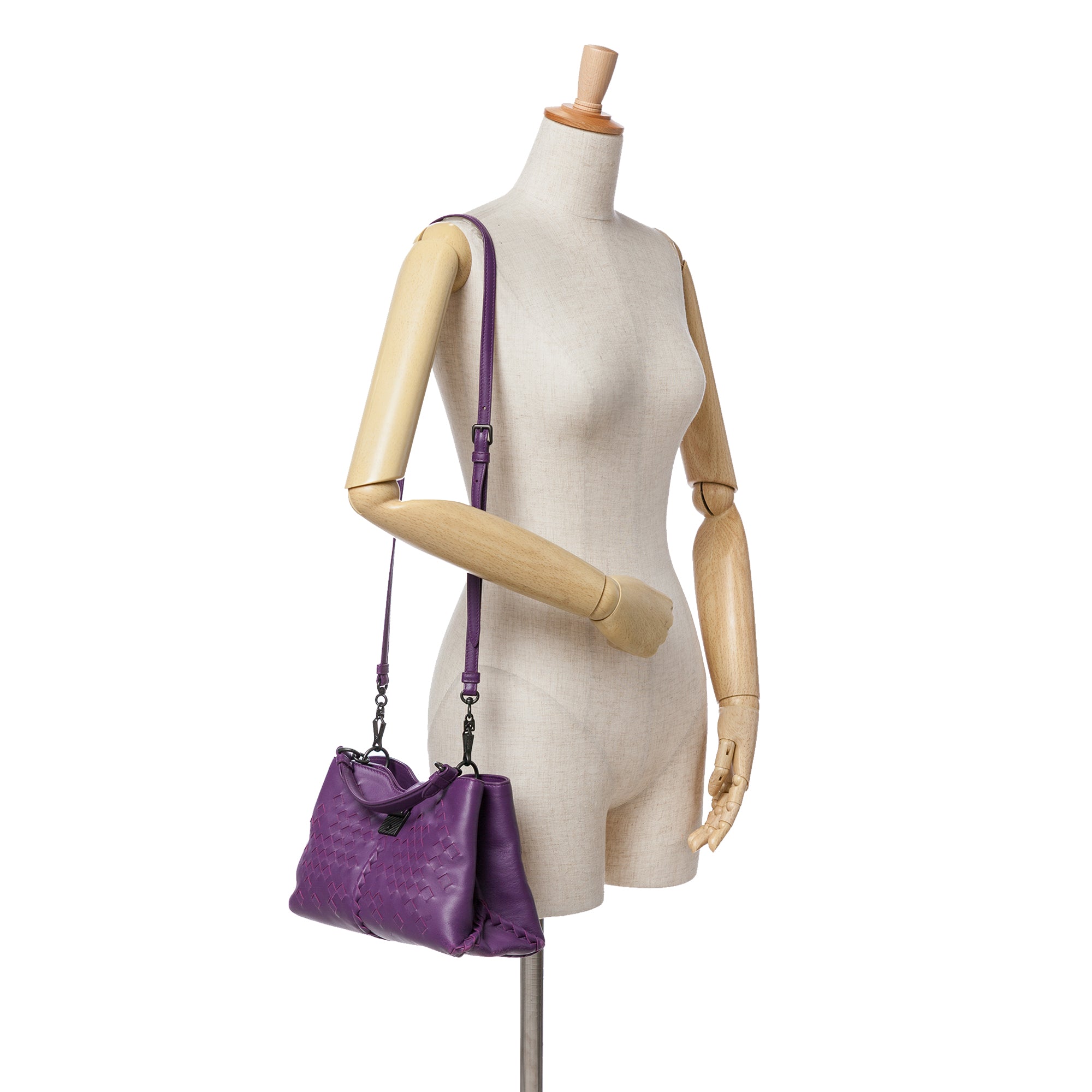 Nappa Intrecciato Napoli Satchel - Image 13
