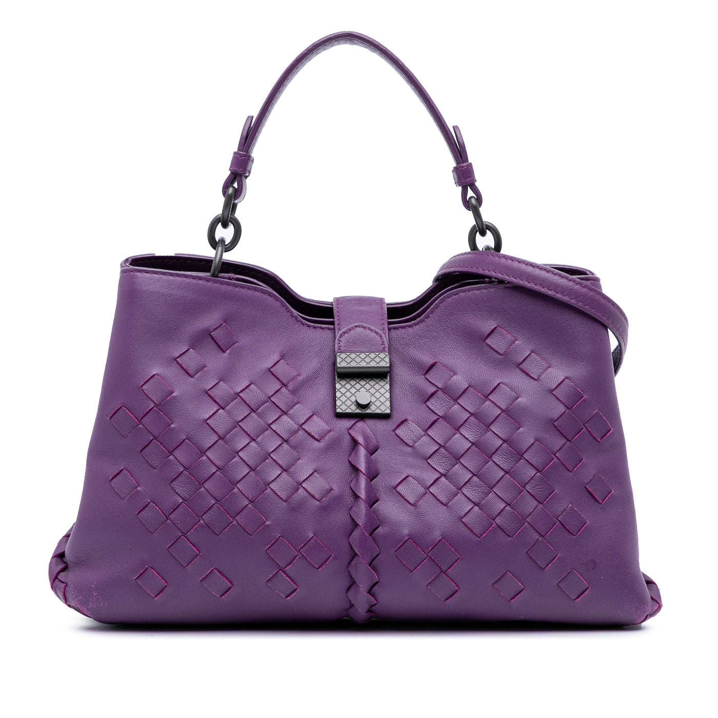 Nappa Intrecciato Napoli Satchel - Image 1