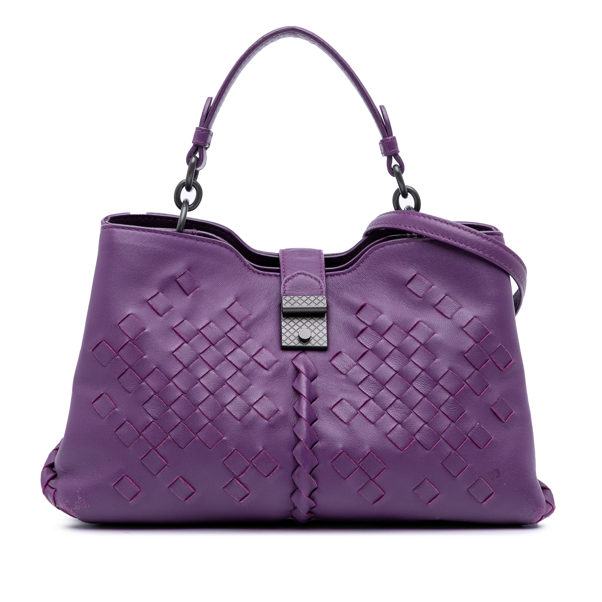 Nappa Intrecciato Napoli Satchel - Image 1