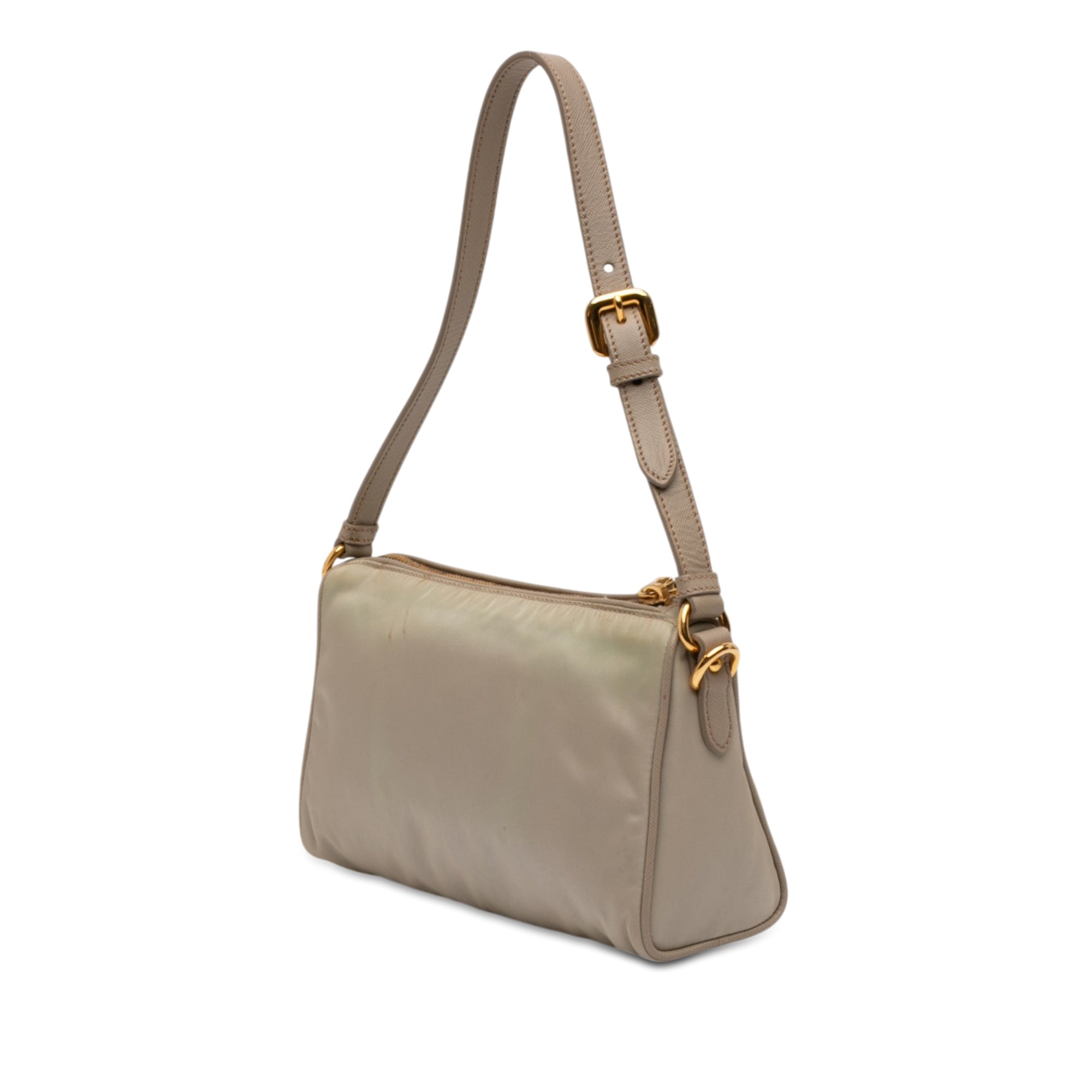 Saffiano Trimmed Tessuto Pocket Shoulder Bag - Image 2