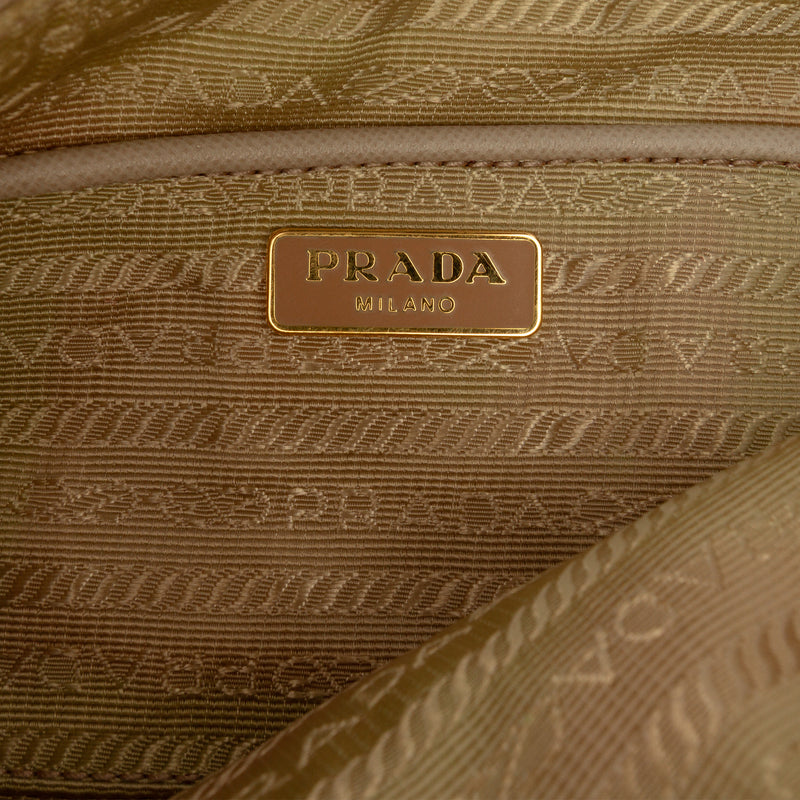 Saffiano Trimmed Tessuto Pocket Shoulder Bag - Image 5