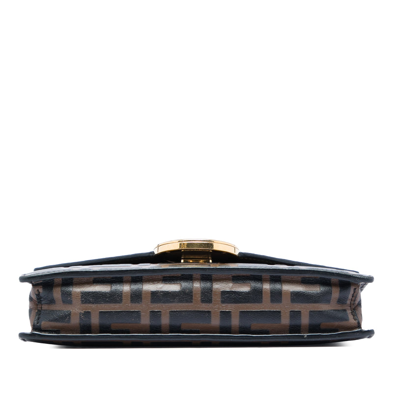 Zucca Embossed Leather F Is Fendi Envelope Wallet On Chain - Image 3