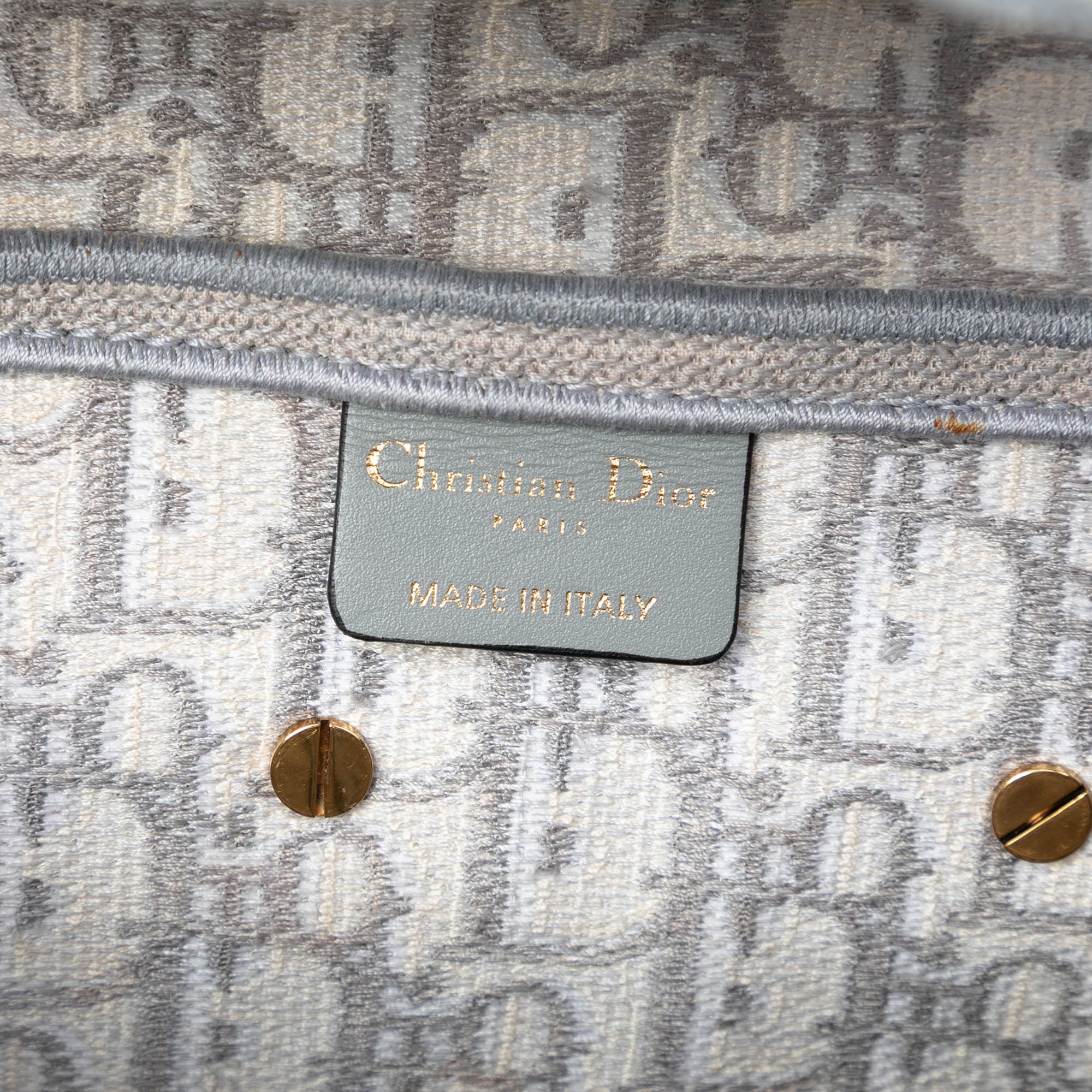 Oblique Embroidered Canvas Saddle Bag - Image 5
