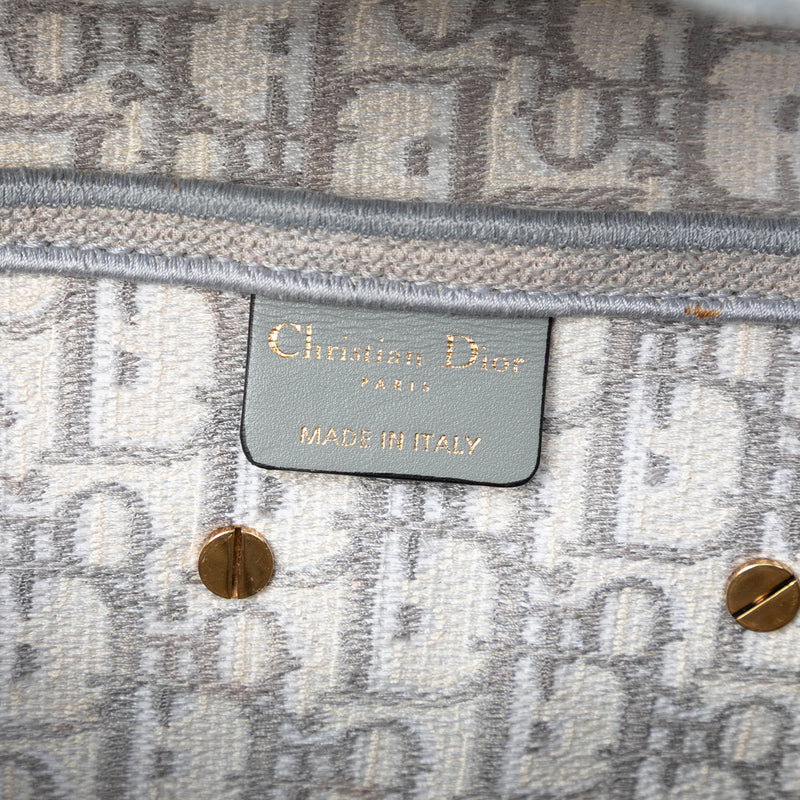 Oblique Embroidered Canvas Saddle Bag - Image 5