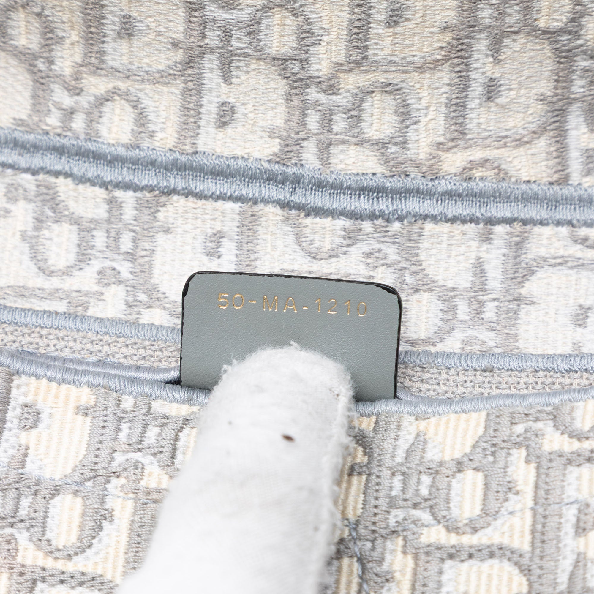 Oblique Embroidered Canvas Saddle Bag - Image 6