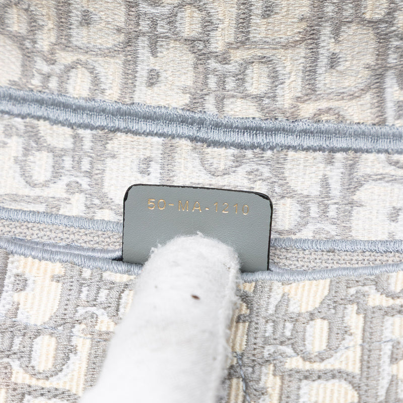 Oblique Embroidered Canvas Saddle Bag - Image 6