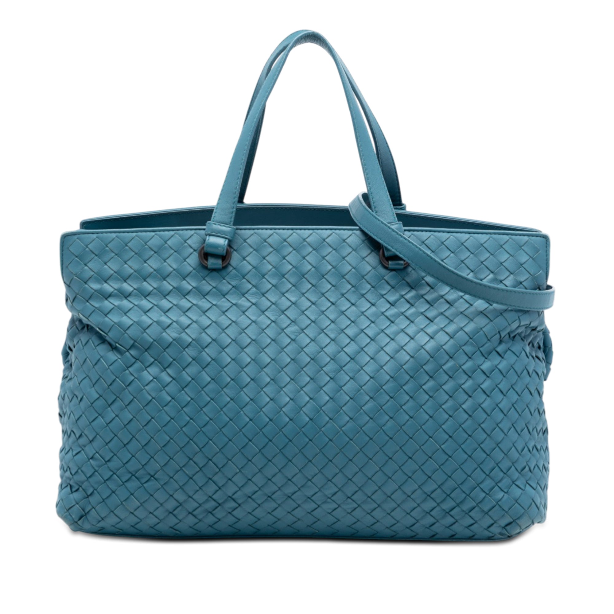 Nappa Intrecciato Accordion Satchel - Image 1