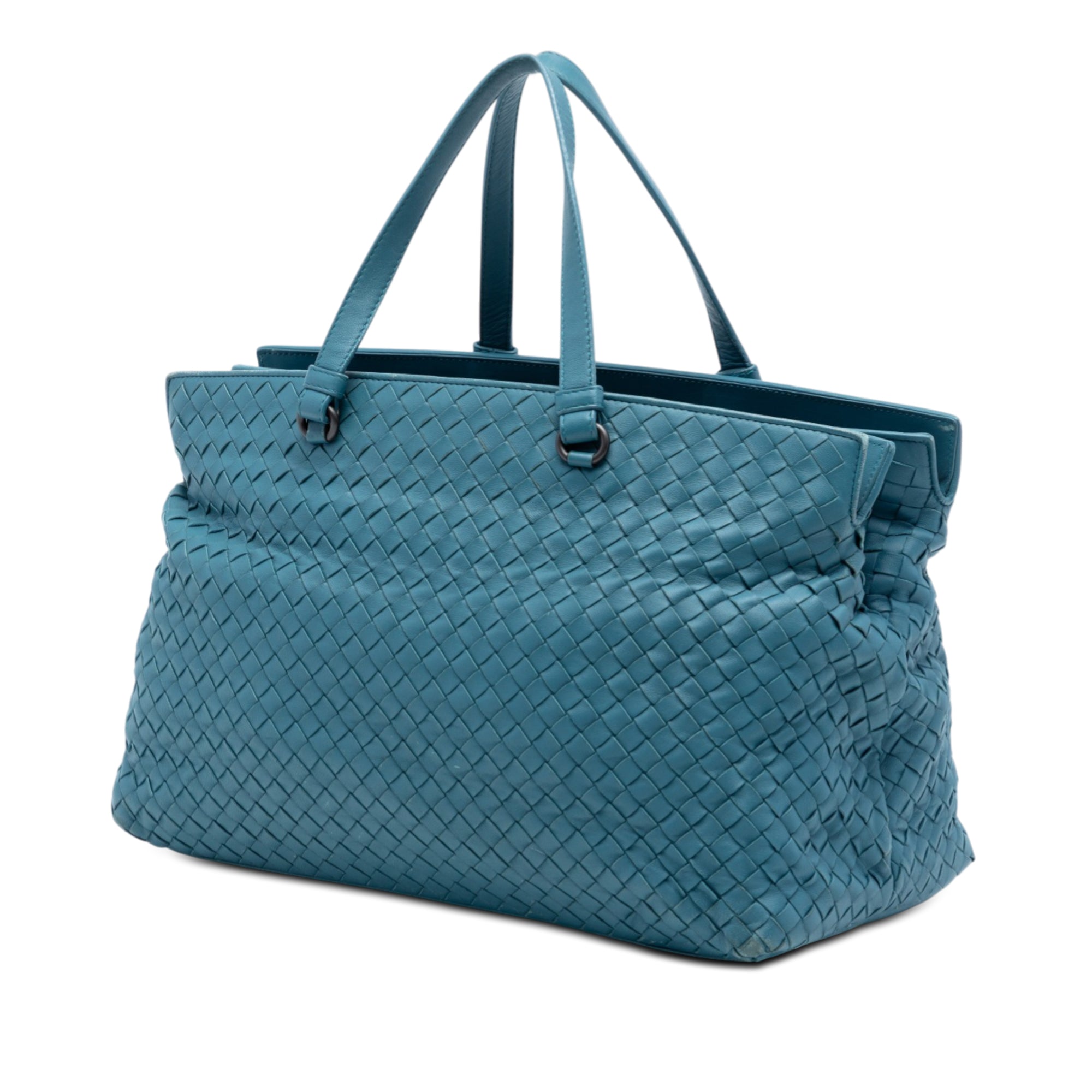 Nappa Intrecciato Accordion Satchel - Image 2