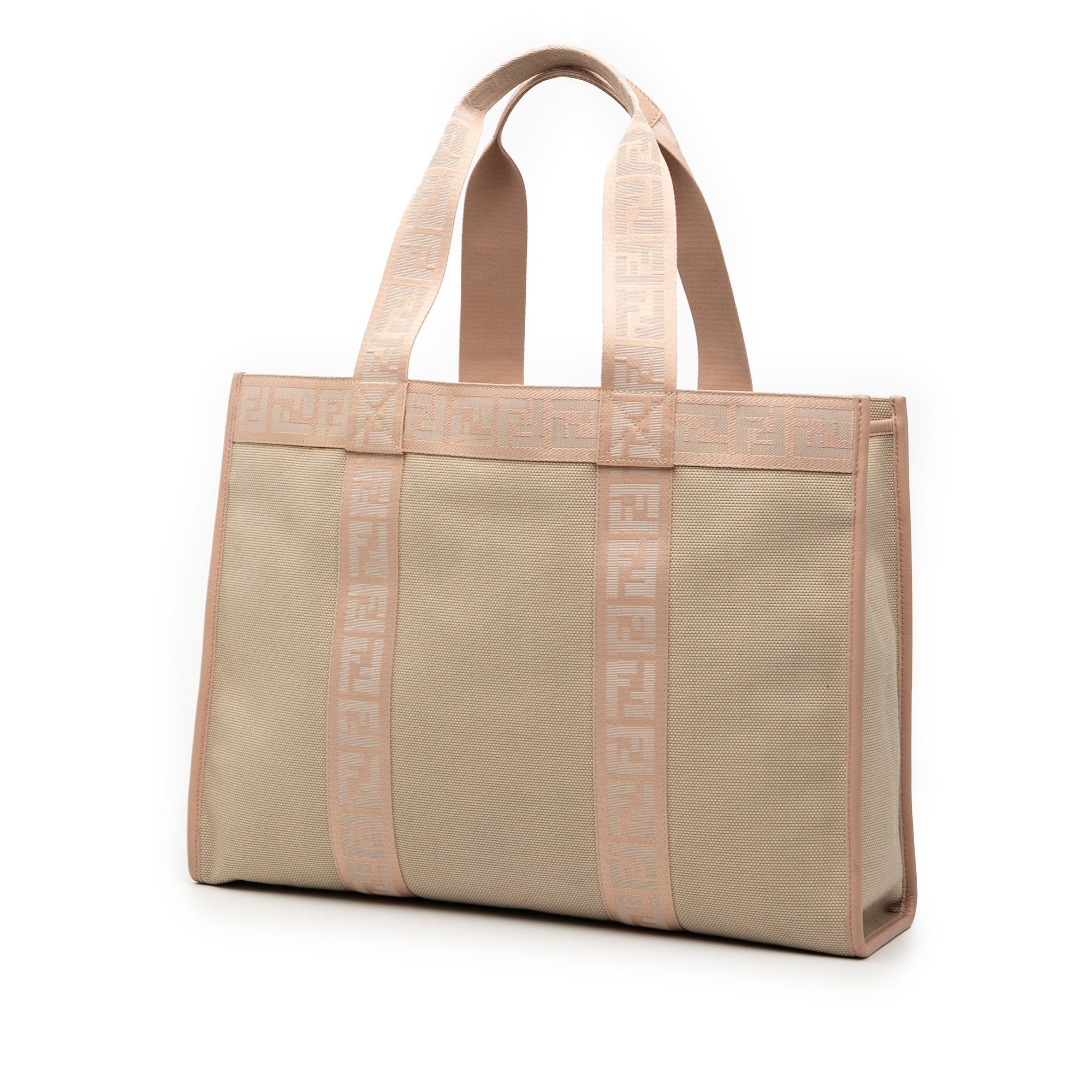 Zucca Trimmed Canvas Tote - Image 2