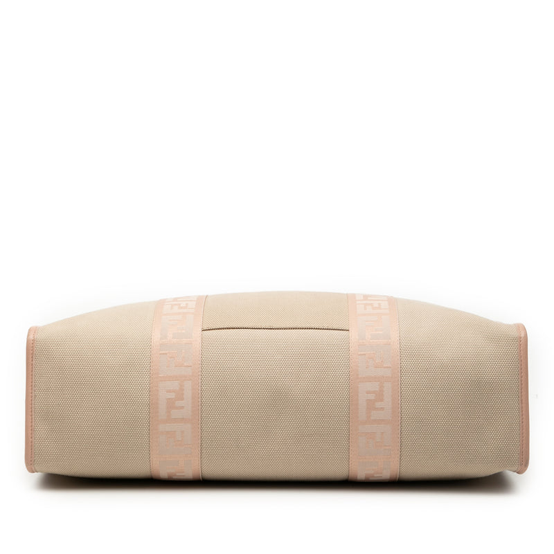Zucca Trimmed Canvas Tote - Image 3