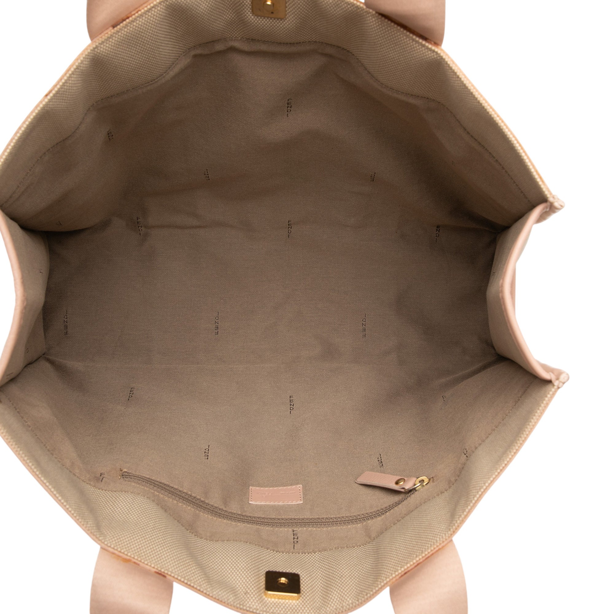 Zucca Trimmed Canvas Tote - Image 4