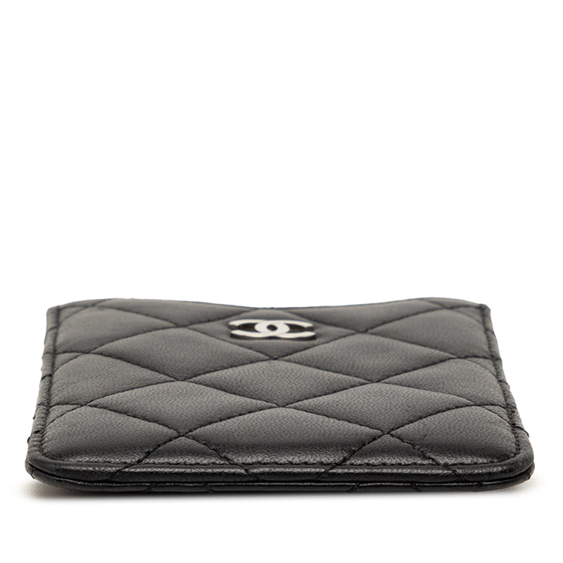 CC Quilted Lambskin Card Holder - Image 3