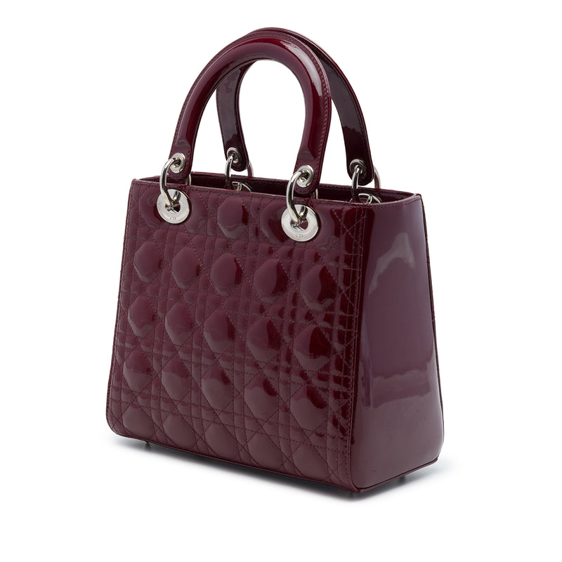 Medium Patent Cannage Lady Dior - Image 2