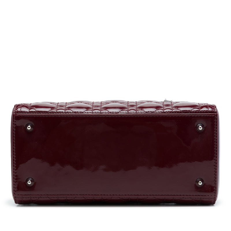 Medium Patent Cannage Lady Dior - Image 3