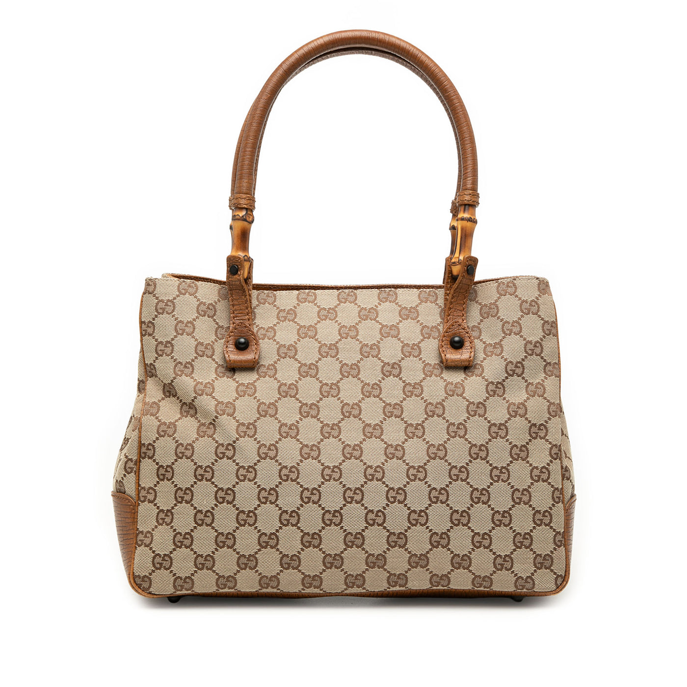 GG Canvas Bamboo Tote - Image 1