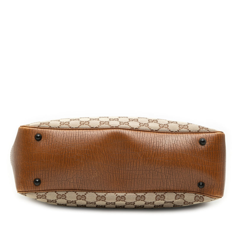 GG Canvas Bamboo Tote - Image 3