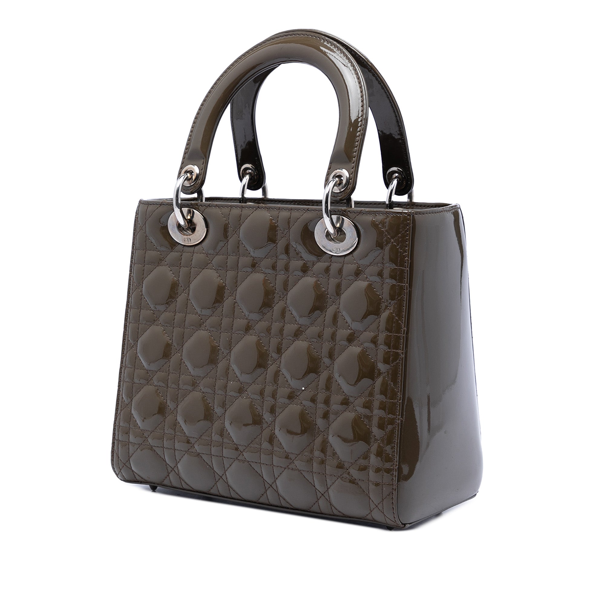 Medium Patent Cannage Lady Dior - Image 2