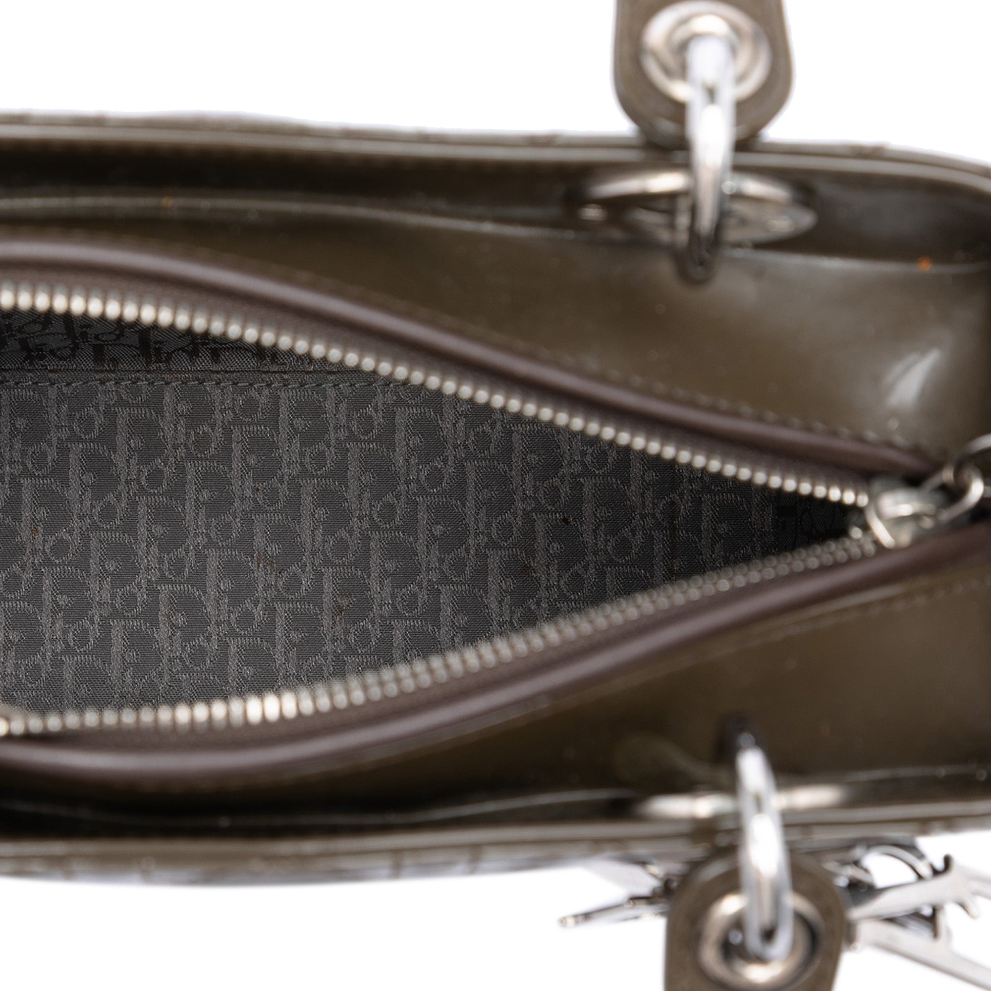 Medium Patent Cannage Lady Dior - Image 4