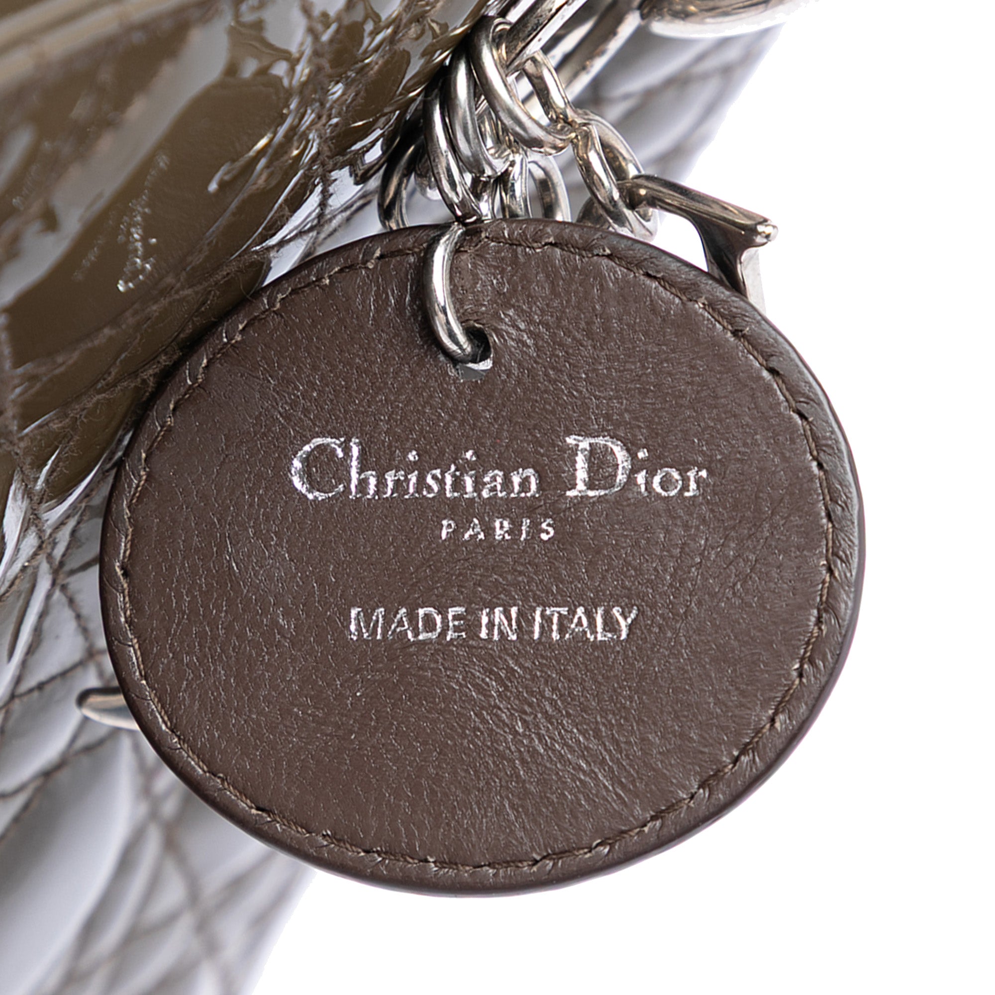 Medium Patent Cannage Lady Dior - Image 5