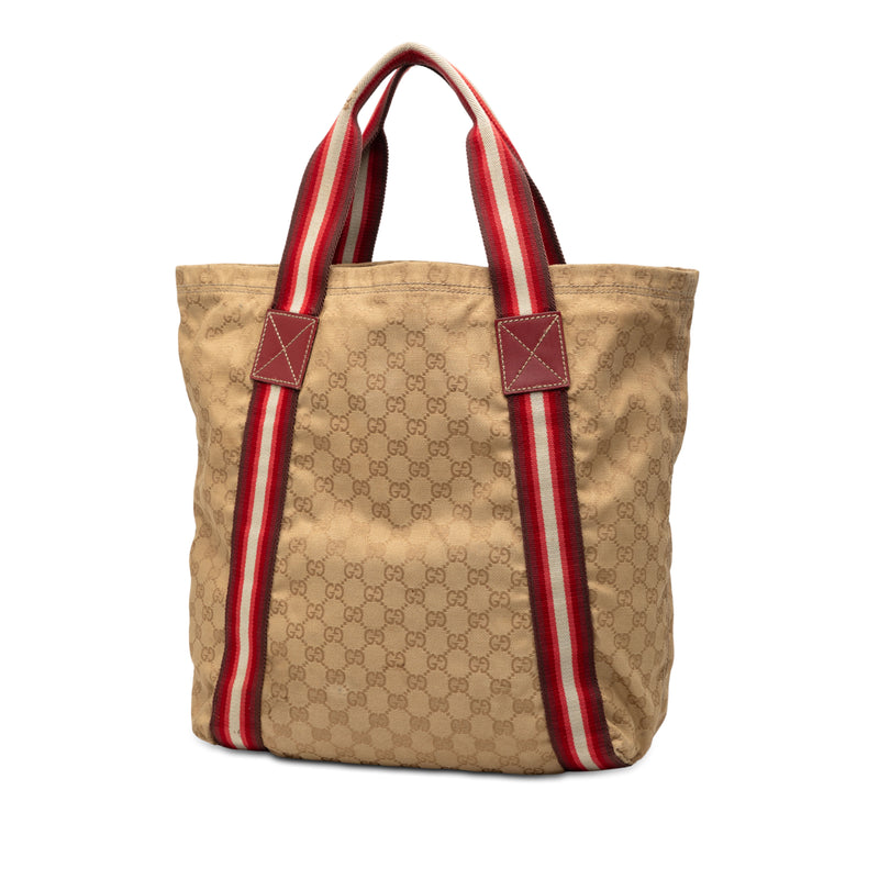 GG Canvas Web Tote - Image 2
