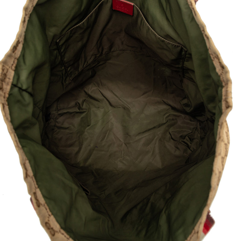 GG Canvas Web Tote - Image 4