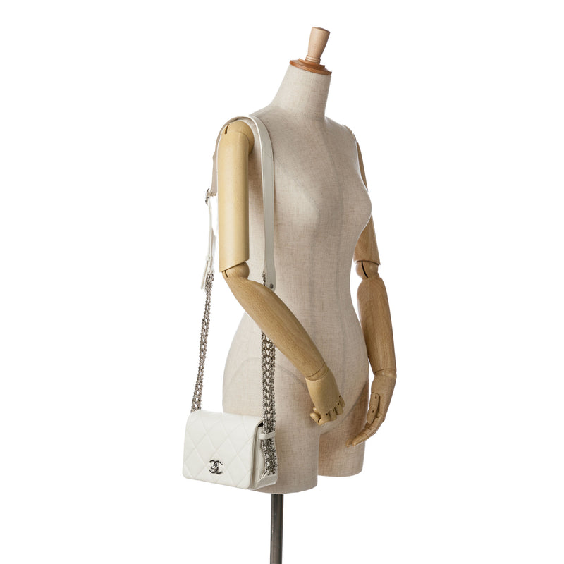 Mini Quilted Lambskin Chain Rows Flap - Image 12