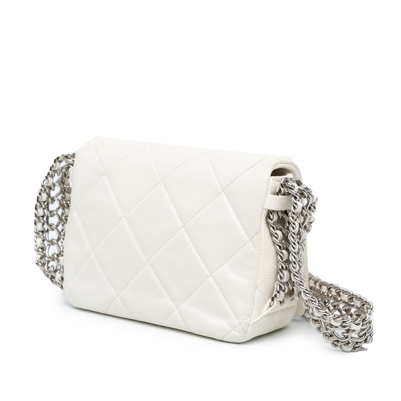 Mini Quilted Lambskin Chain Rows Flap - Image 2