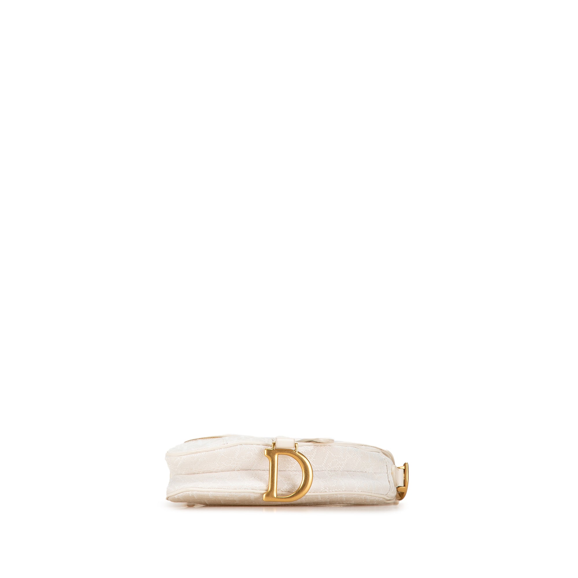Mini Oblique Canvas Saddle Bag - Image 4