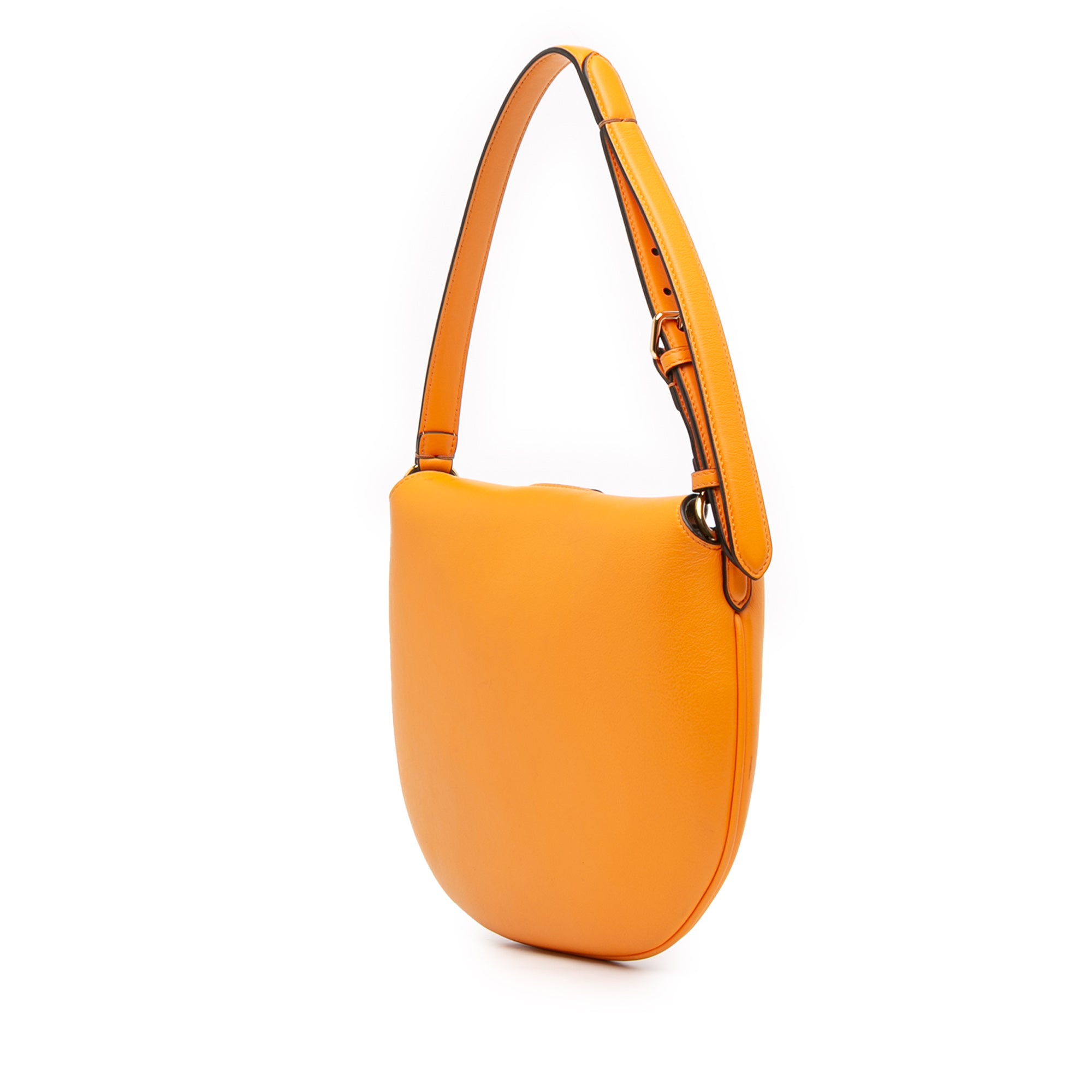Small Leather Croissant Hobo Bag - Image 2