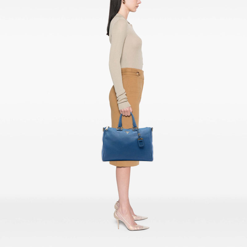 Vitello Daino Zip Top Satchel - Image 7