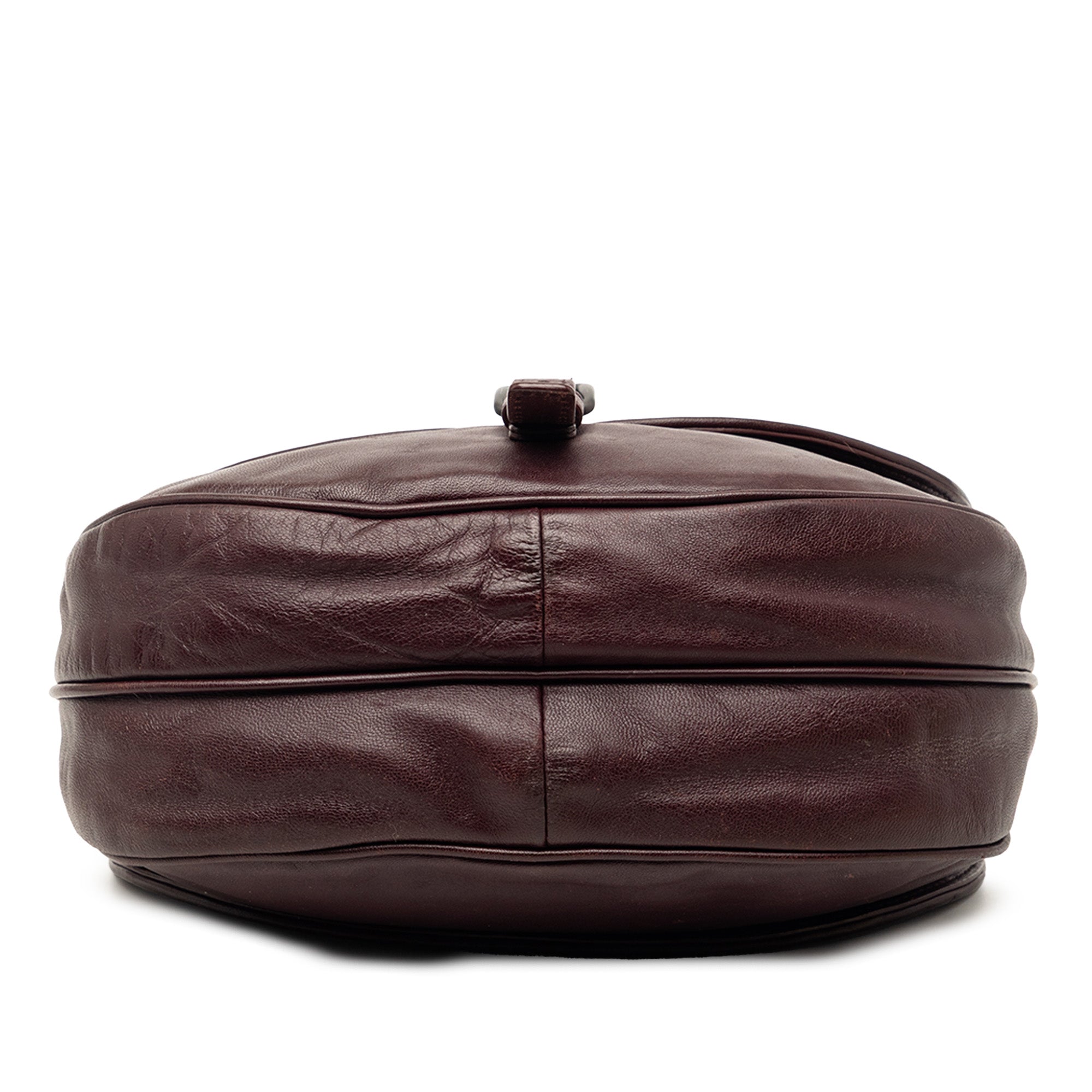 Intrecciato Trimmed Leather Double Sided Flap Satchel - Image 3