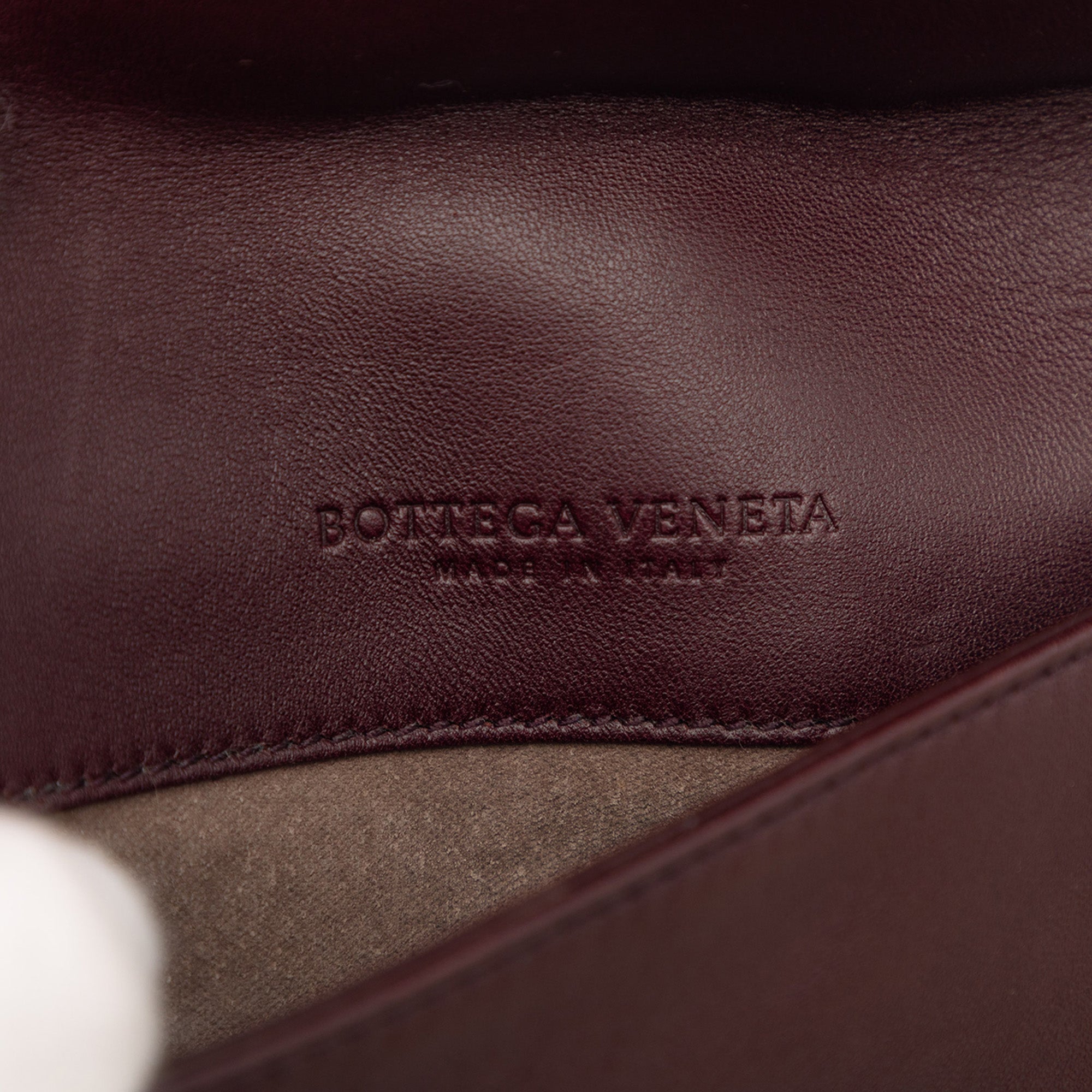 Intrecciato Trimmed Leather Double Sided Flap Satchel - Image 5