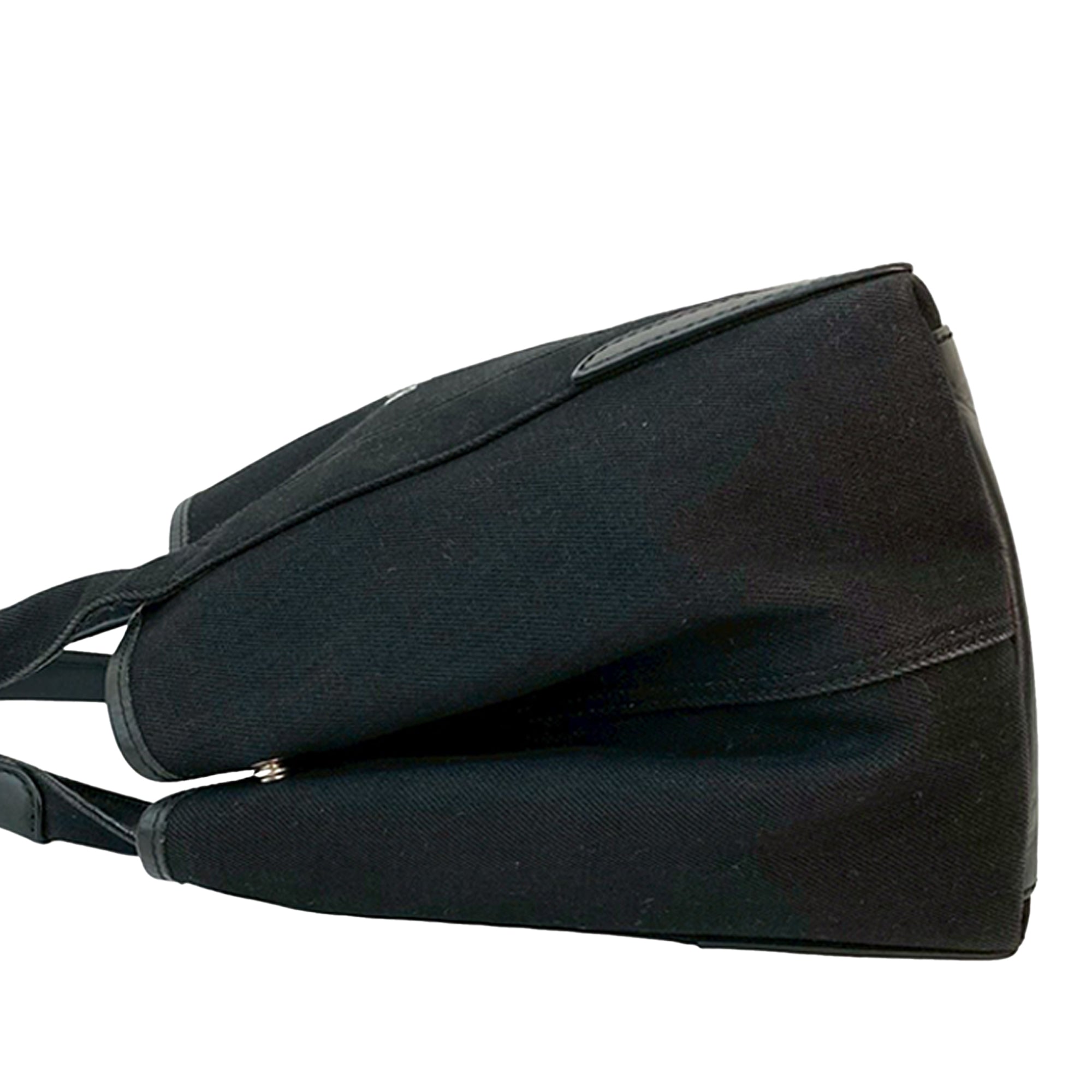 Canvas Navy Cabas Tote S - Image 8